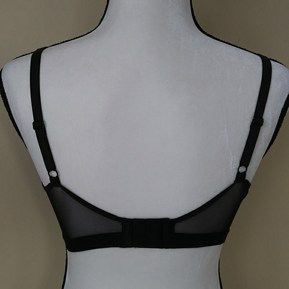 Maidenform Sweet Nothings Lightly Lined Mesh Underwire Bra 38D Black - Picture 9 of 14